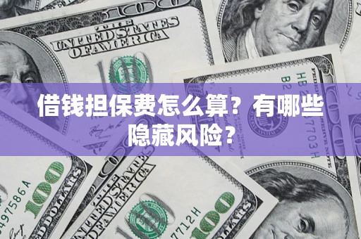 济南借钱担保费怎么算？有哪些隐藏风险？