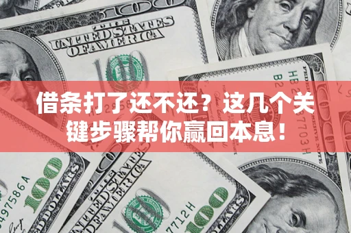 济南借条打了还不还？这几个关键步骤帮你赢回本息！