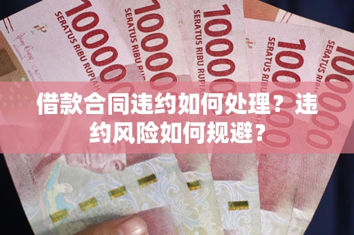 济南借款合同违约如何处理？违约风险如何规避？