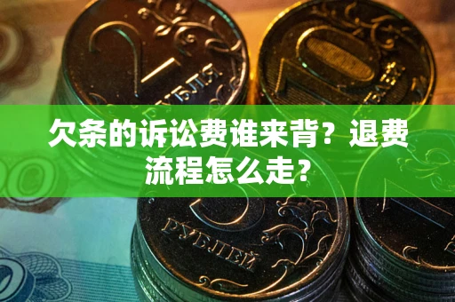 济南欠条的诉讼费谁来背？退费流程怎么走？